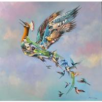 Anka Kuşu Yağlı Boya Tablo 3