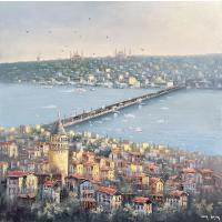 Istanbul Manzarası Yağlı Boya Tablo 2